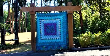 quilts in the garden image