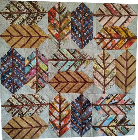 image of paper piecing quilt