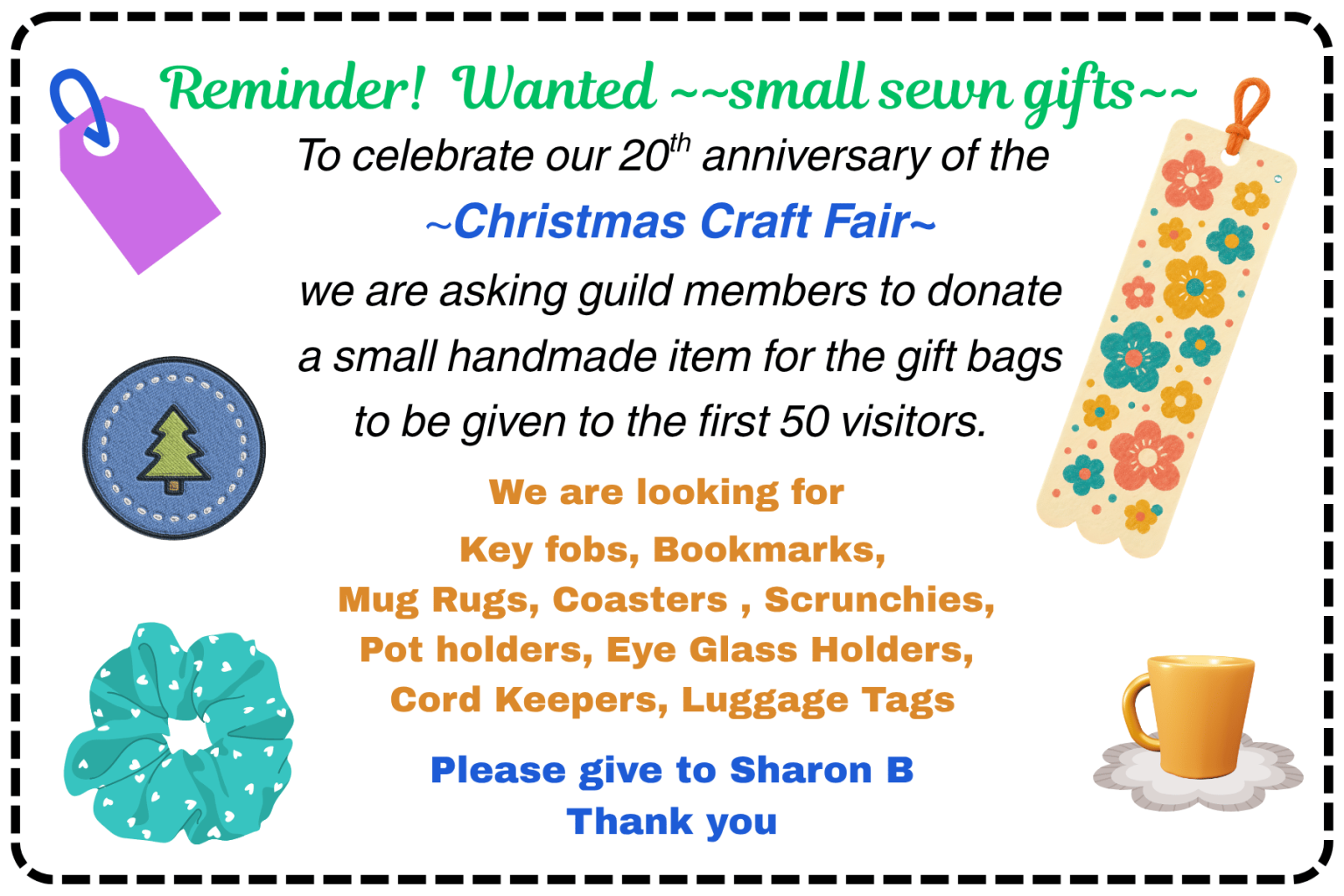 small sewn gifts wanted