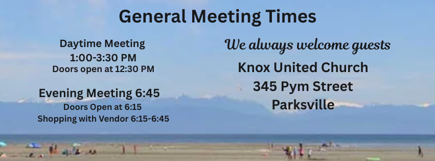 October Guild Meeting Afternoon and Evening